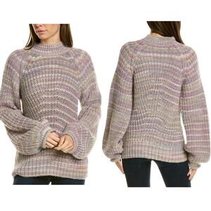 Nicholas Maliya Purple Marled Alpaca Wool Blend Sweater